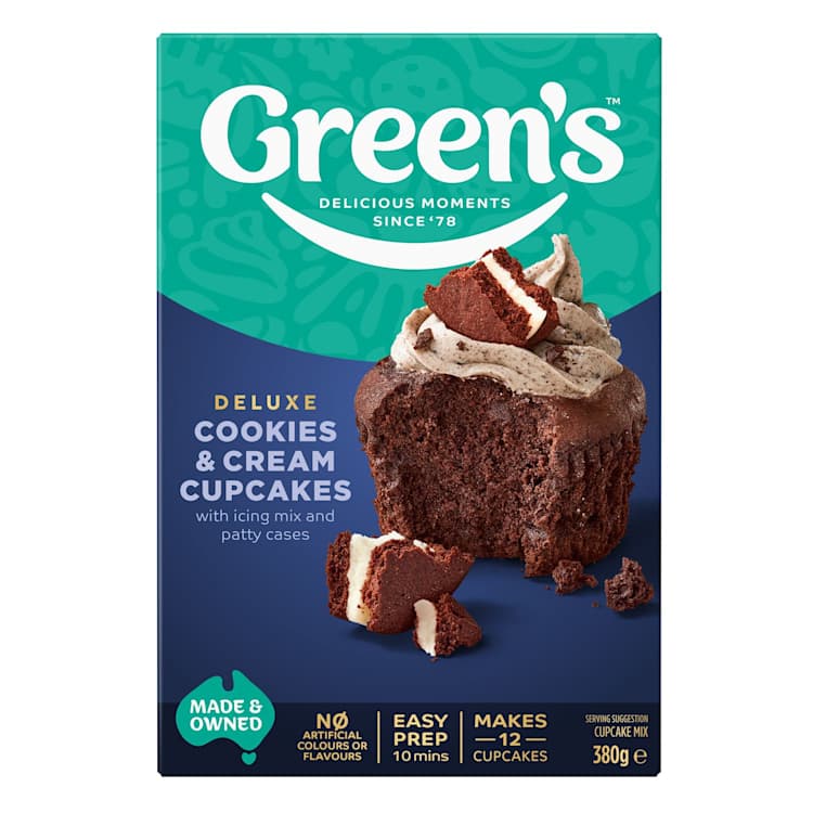 Green's Cookies & Cream Cupcakes Mix