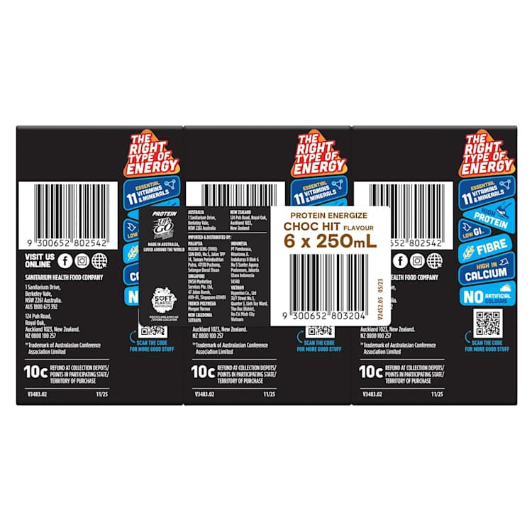 Up & Go Protein Energize Chocolate