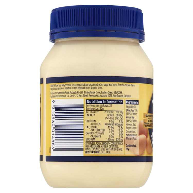 S&W Whole Egg Mayonnaise