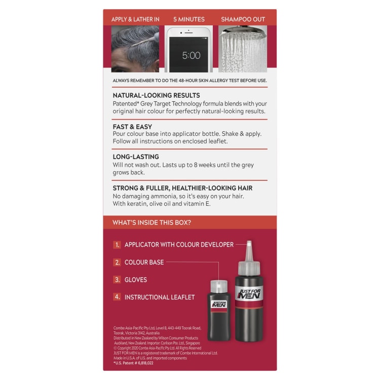 Just For Men Shampoo In Hair Colour Dark Brown