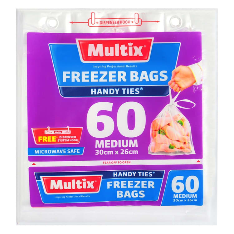 Multix Freezer Bag Handy Ties Medium