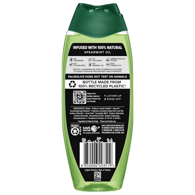 Palmolive Men Deep Clean Body Wash With Spearmint Oil pH Balanced