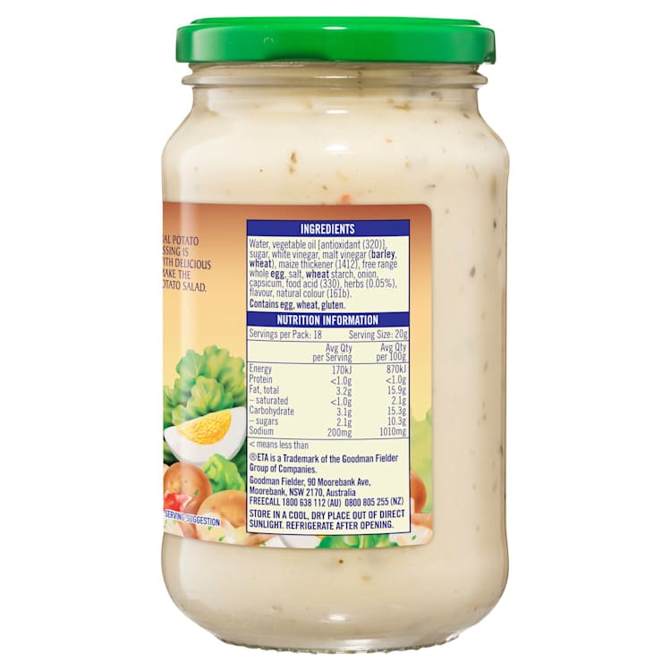 ETA Dressings Potato Salad