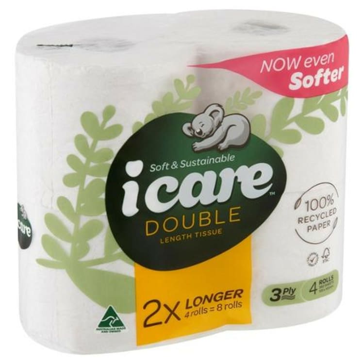 iCare Double Length 3 Ply Toilet Roll