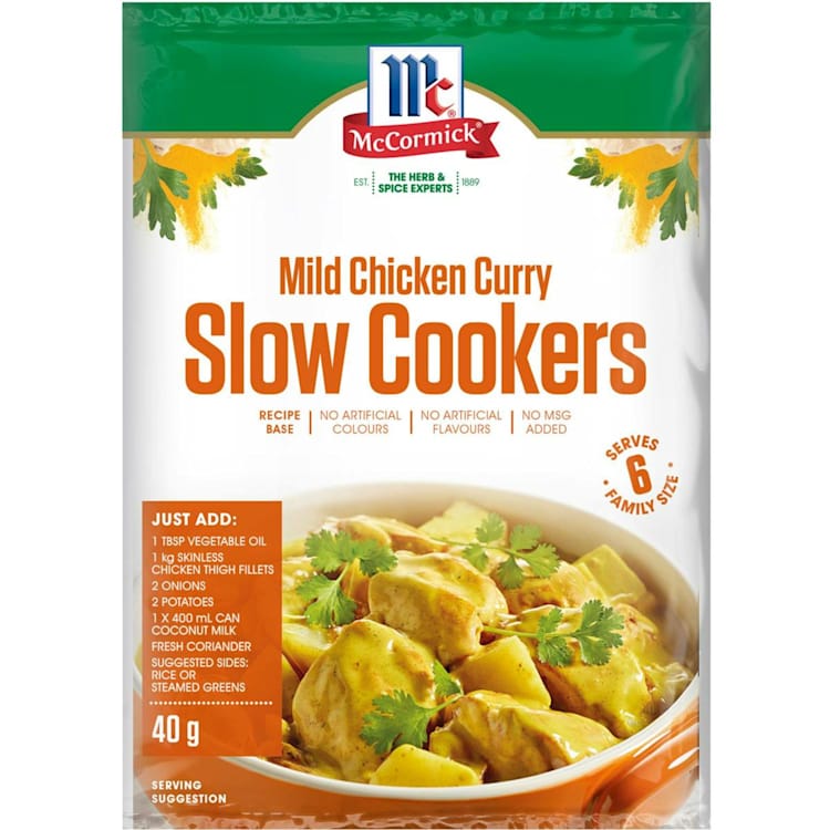 McCormick Mild Chicken Curry Slow Cooker