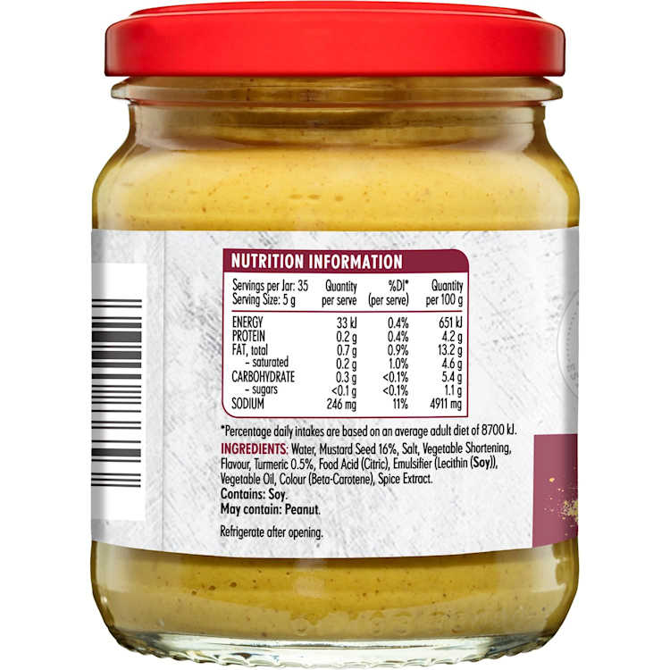 MasterFoods Hot English Mustard