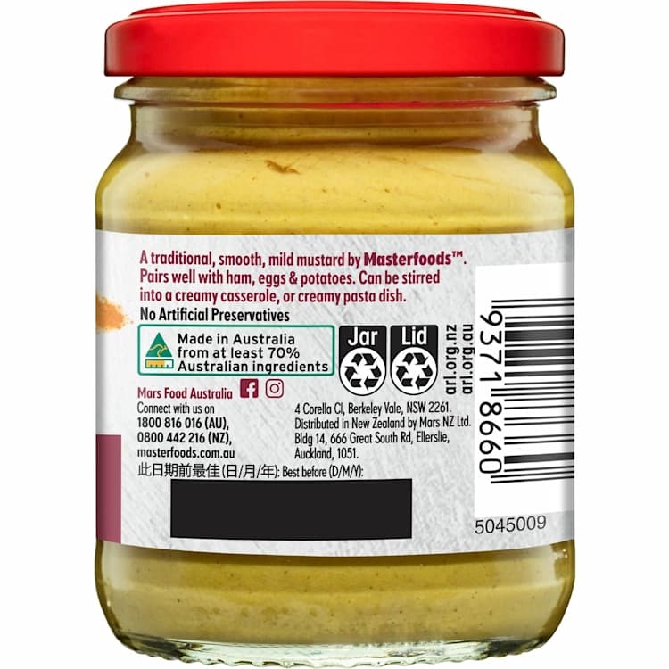 MasterFoods Mild English Mustard