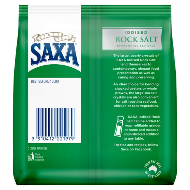 Saxa Iodised Rock Salt