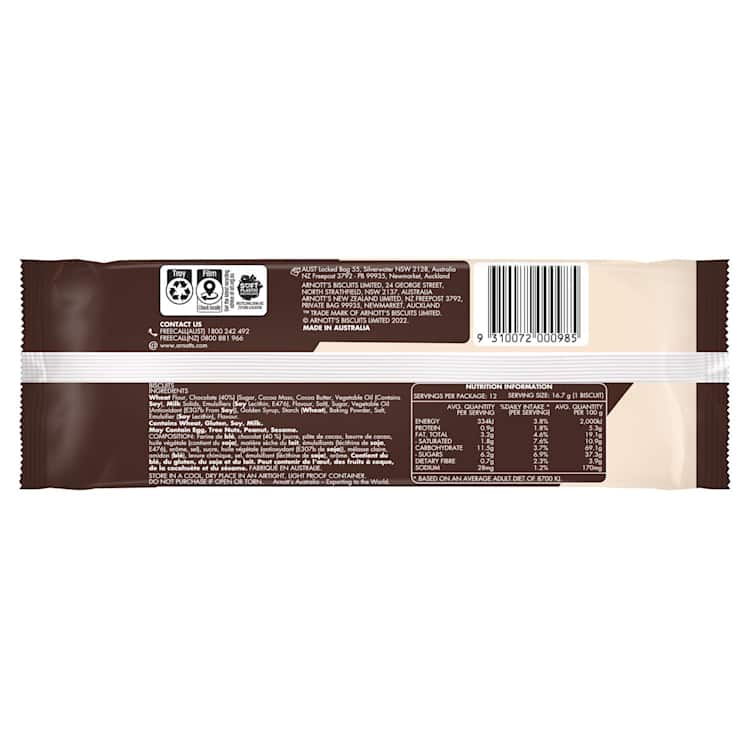 Arnott's Chocolate Teddy Bear