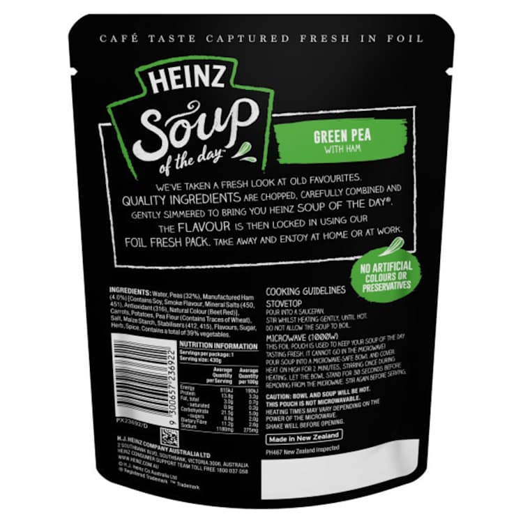 Heinz Soup Of The Day Pouch Pea And Ham