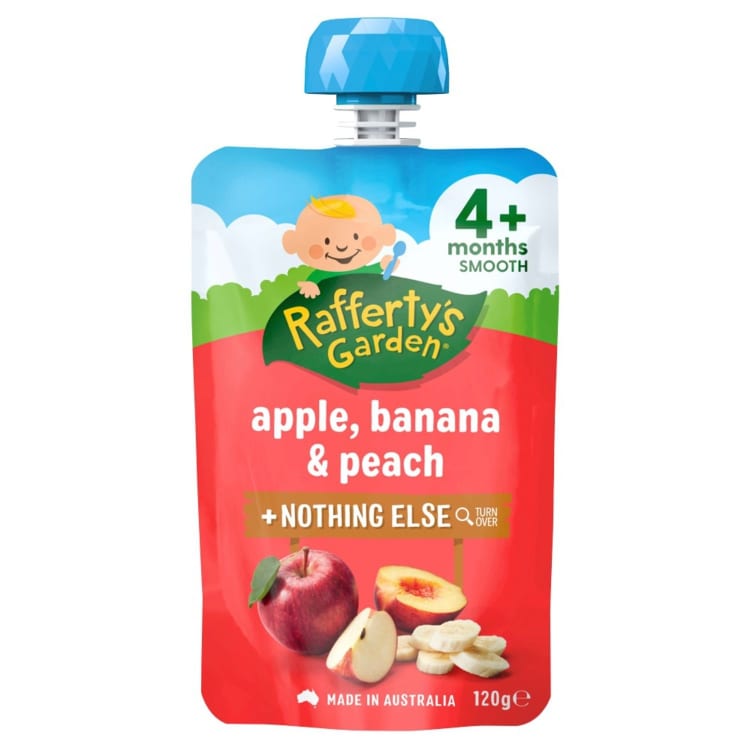 Rafferty's Garden Apple, Banana & Peach Baby Food