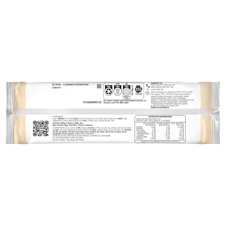 Arnott's Butternut Snap Cookie