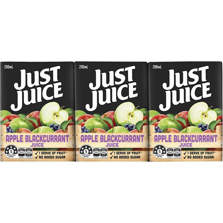 Apple and store blackcurrant juice