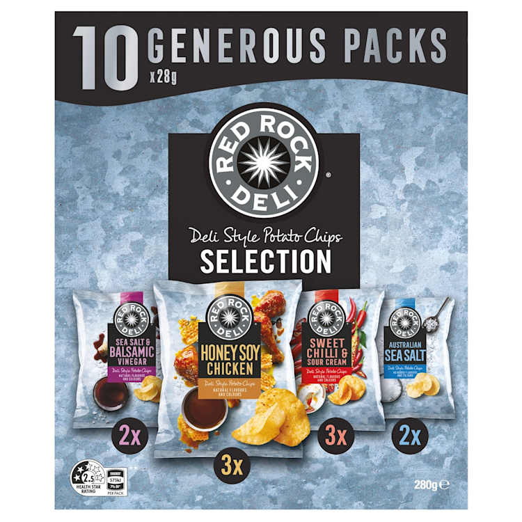 Red Rock Deli Style Potato Chips Selection