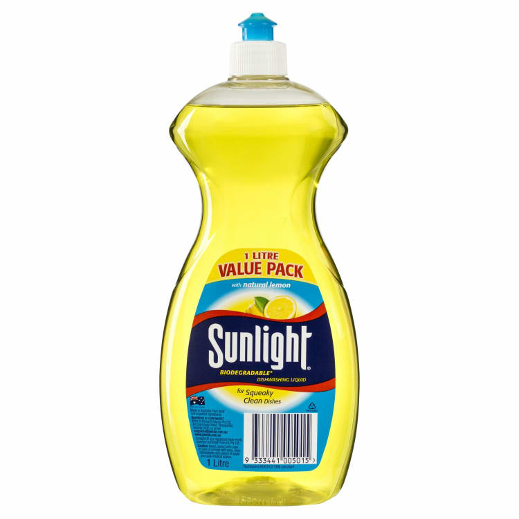 Sunlight Dishwashing Liquid Natural Lemon