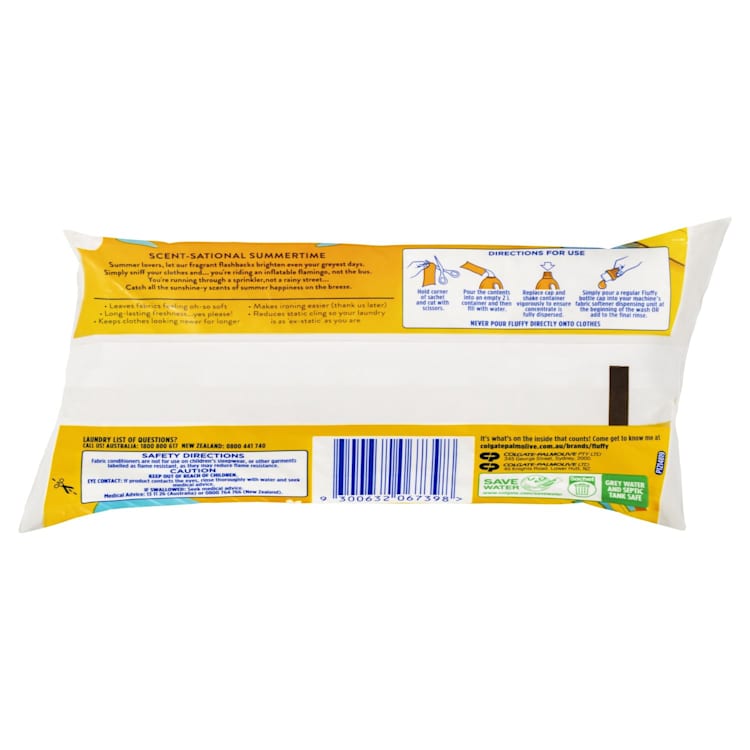 Fluffy Fabric Softener Conditioner Sachet Summer Breeze