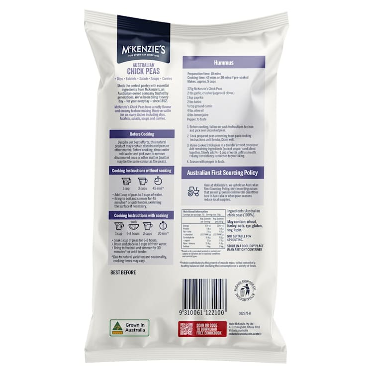 McKenzie's Dried Chickpeas