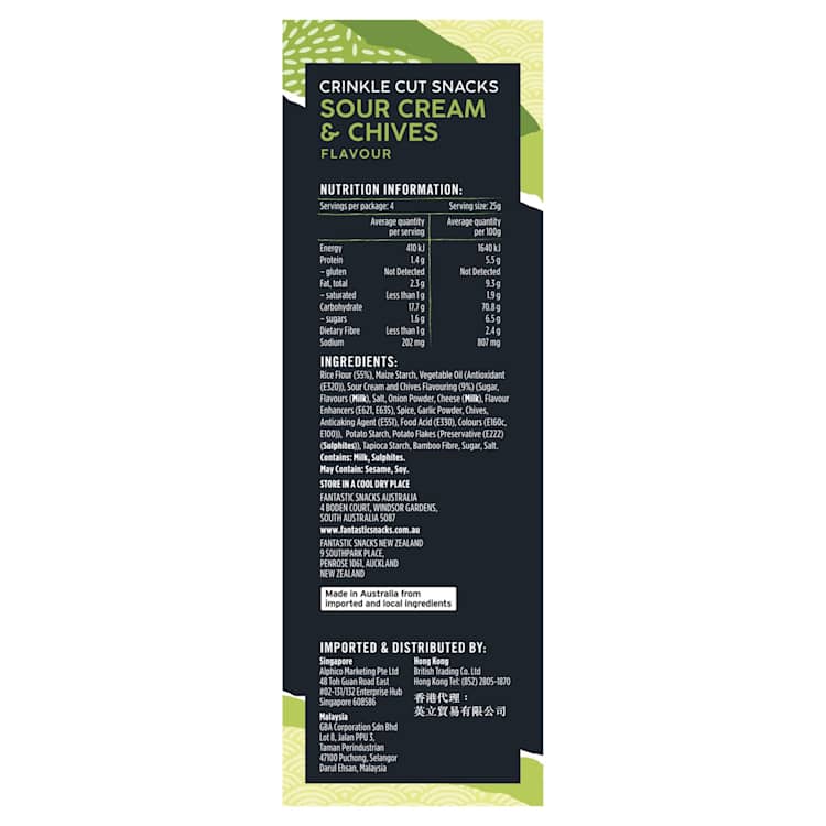 Fantastic Delites Sour Cream & Chives