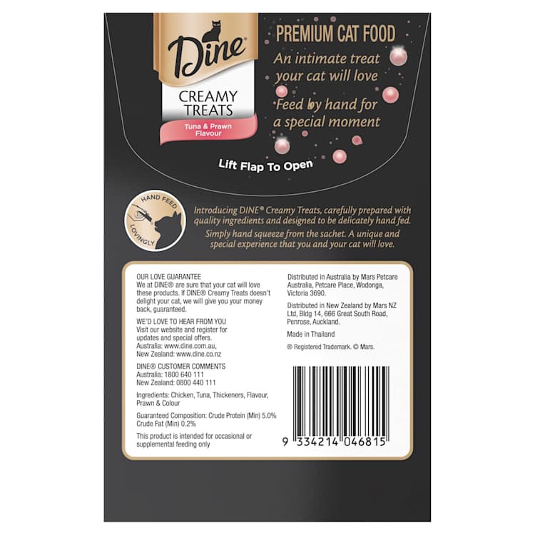 Dine Creamy Treats Prawn & Tuna