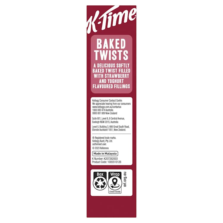 Kellogg's K-Time Twists Strawberry