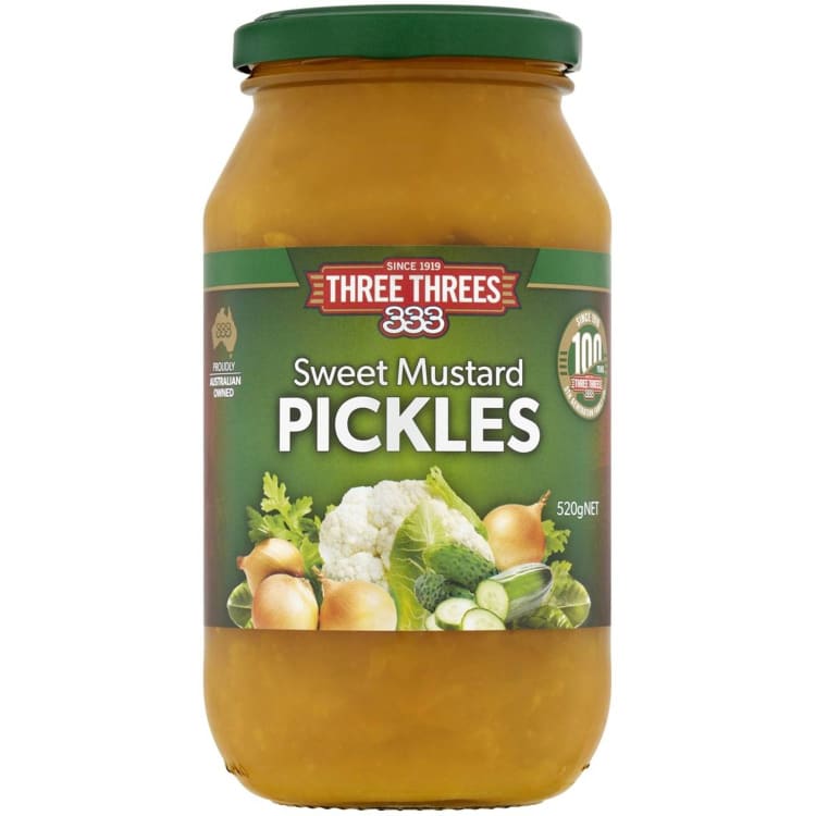 Three Threes Sweet Mustard Pickles