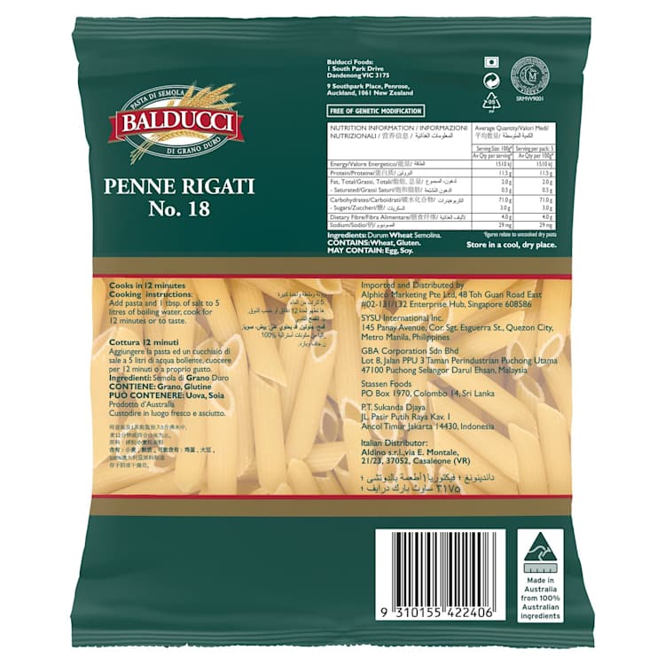 Balducci Penne Rigati No. 18