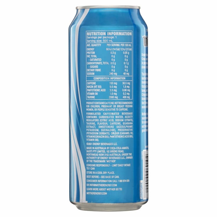 Mother Sugar Free Energy Drink