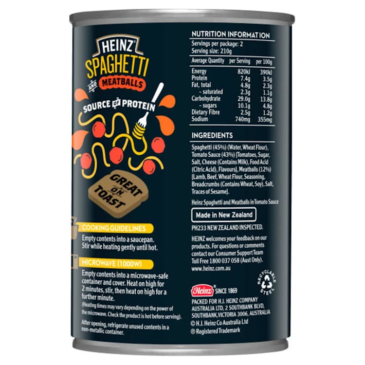 Heinz Spaghetti and Meatballs
