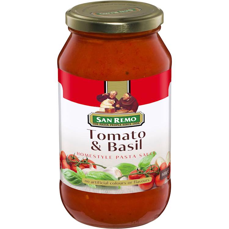 San Remo Pasta Sauce Tomato & Basil