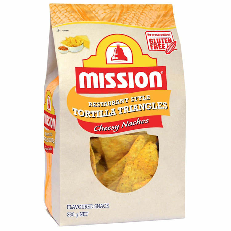 Mission Cheesy Nachos Tortilla Triangles