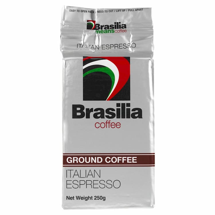 Brasilia Ground Coffee Italian Espresso