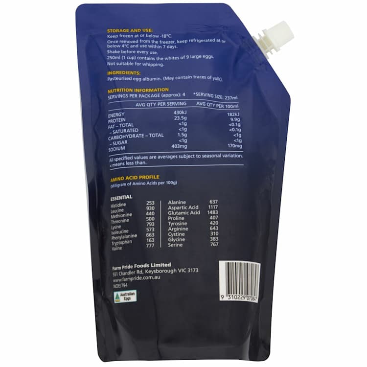 Farm Pride Egg White Frozen