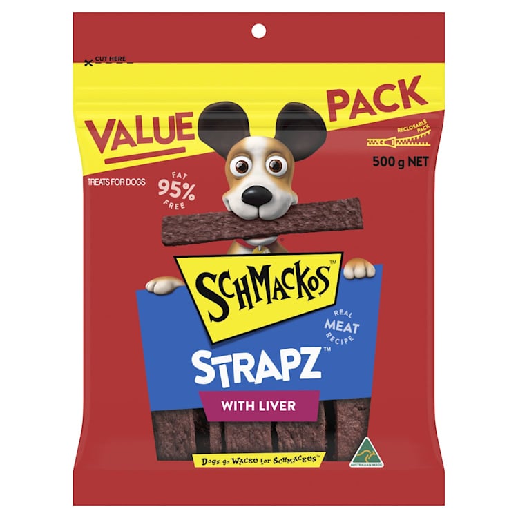 Schmackos Strapz With Liver Dog Treats