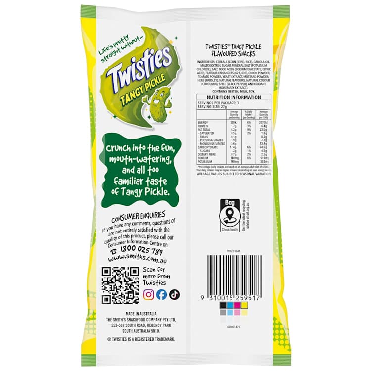 Twisties Tangy Pickle