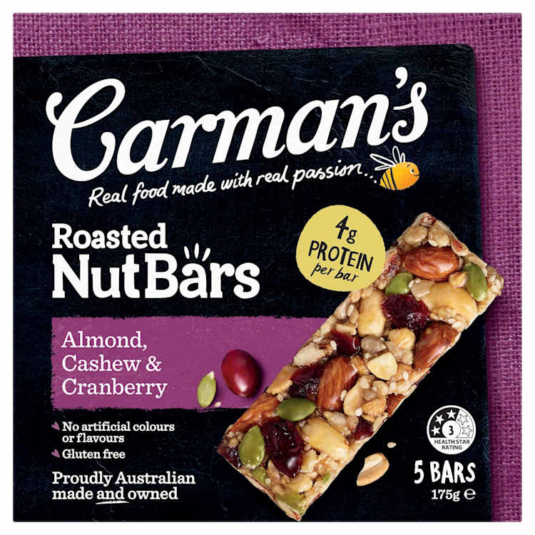 Carman's Almond, Cashew & Cranberry Nut Bars