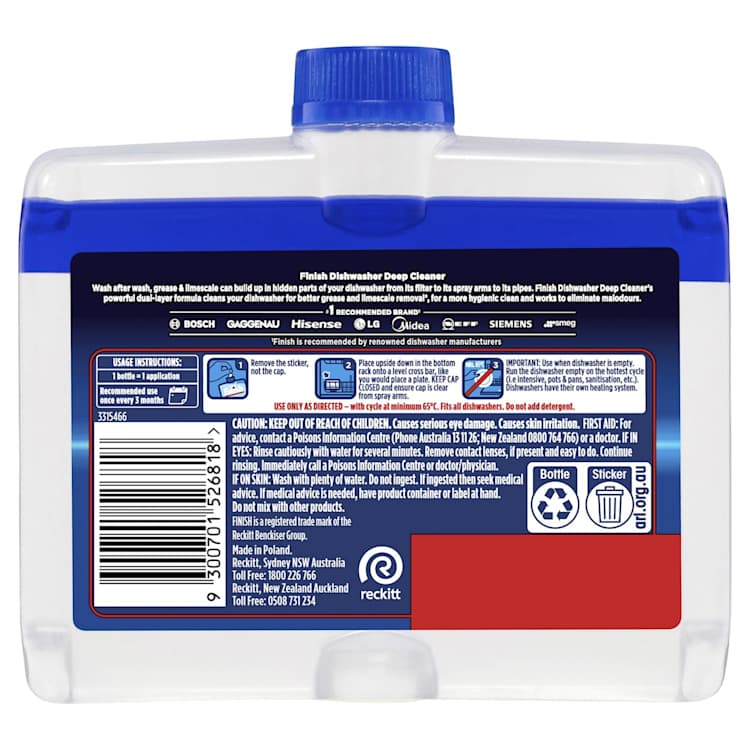 Finish Dishwasher Cleaner Liquid Original