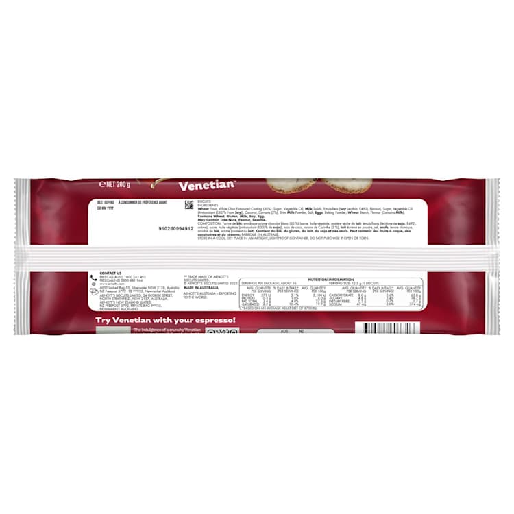 Arnott's Venetians Fancy