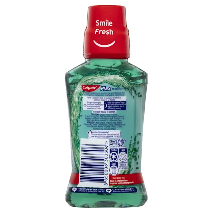 Colgate Plax Alcohol Free Mouthwash Freshmint