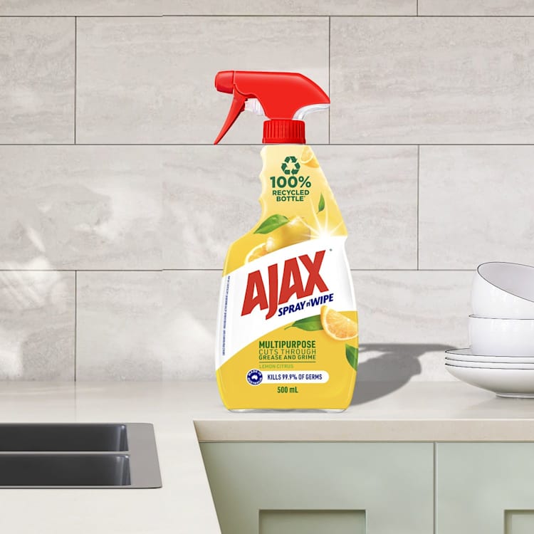 Ajax Spray n' Wipe Multi-Purpose Antibacterial Disinfectant Cleaner Trigger Surface Spray Lemon Citrus