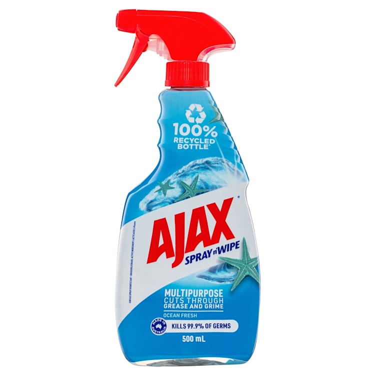 Ajax Spray n' Wipe Multi-Purpose Antibacterial Disinfectant Cleaner Trigger Surface Spray Ocean Fresh