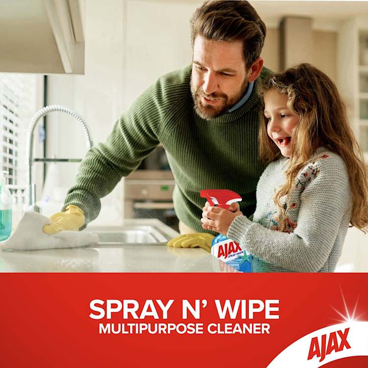 Ajax Spray n' Wipe Multi-Purpose Antibacterial Disinfectant Cleaner Trigger Surface Spray Ocean Fresh