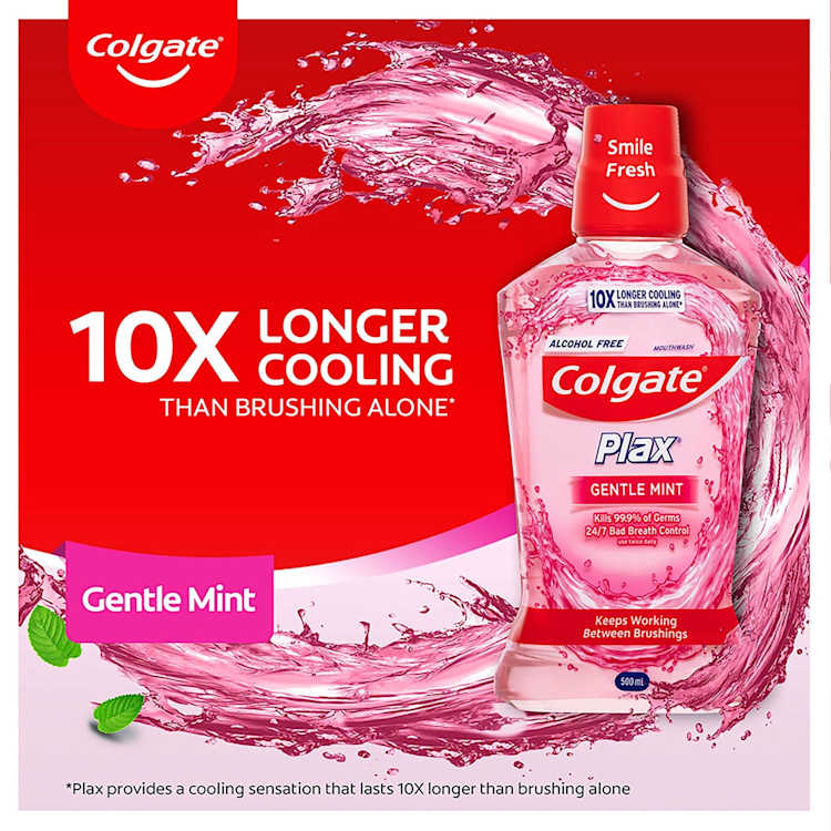 Colgate Mouthwash Plax Gentle Care