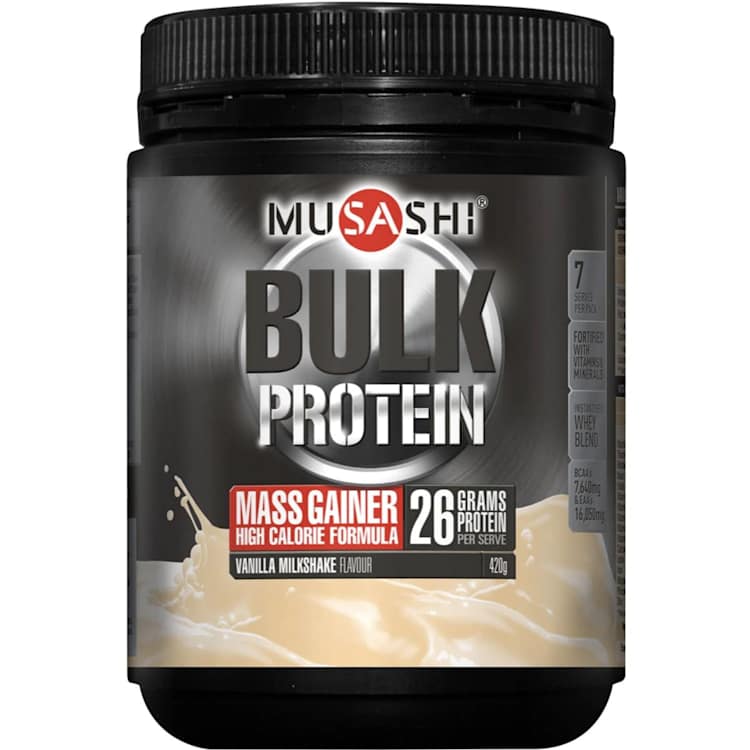 Musashi Bulk Mass Gain Protein Blend Vanilla