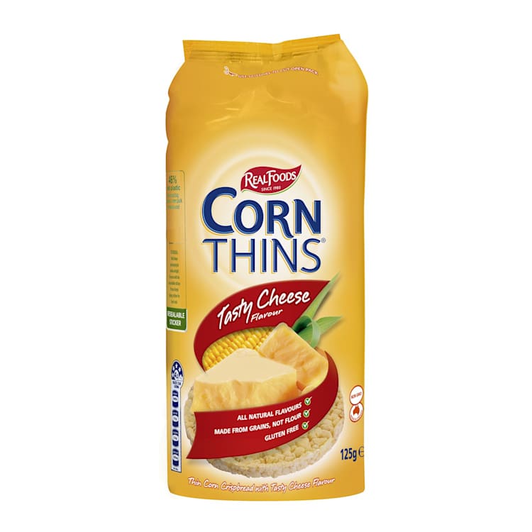 Real Foods Corn Thins Cheese