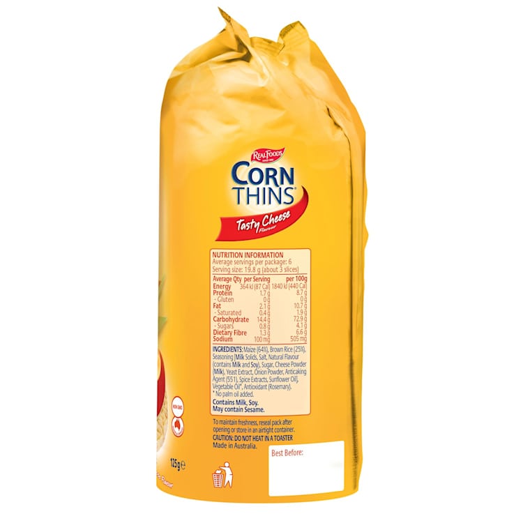 Real Foods Corn Thins Cheese
