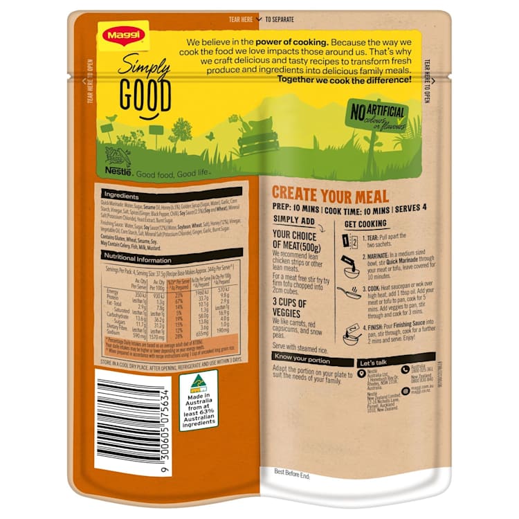 Maggi Stir Fry Creations Honey, Soy & Garlic Chicken