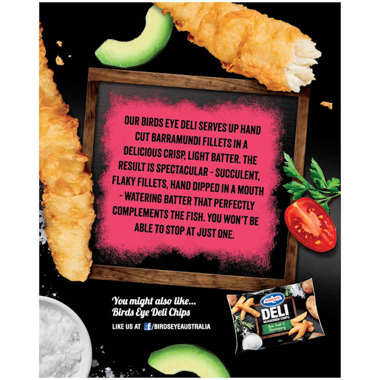 Birds Eye Deli Seasonal Catch Flathead In Light Batter