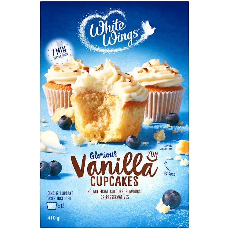 White Wings Cupcake Mix Vanilla