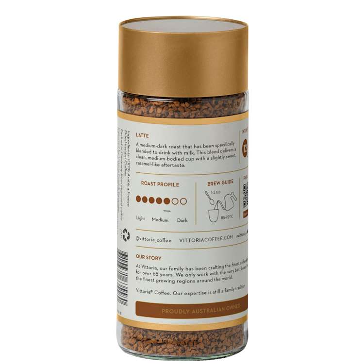 Vittoria Freeze Dried Instant Coffee Latte