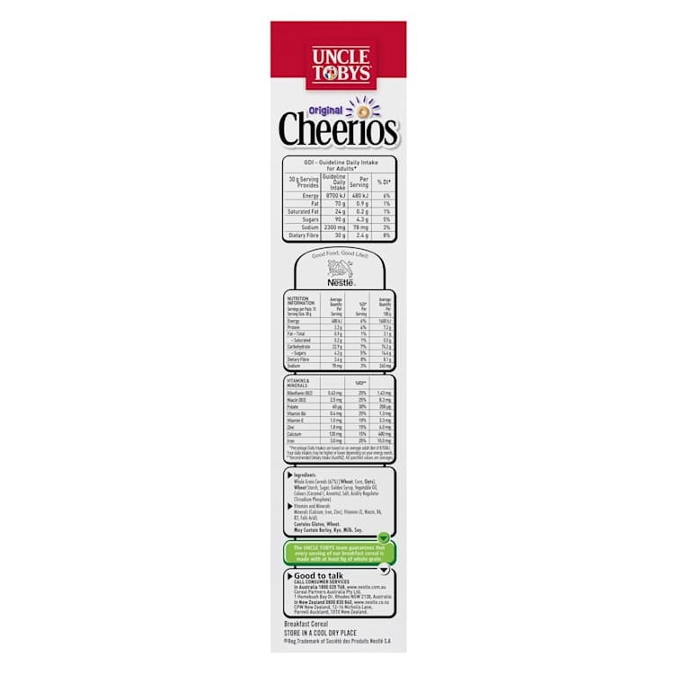 Uncle Tobys Cheerios